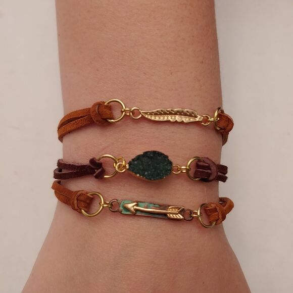 Bracelets Feather & Arrow - Picture 1 of 3